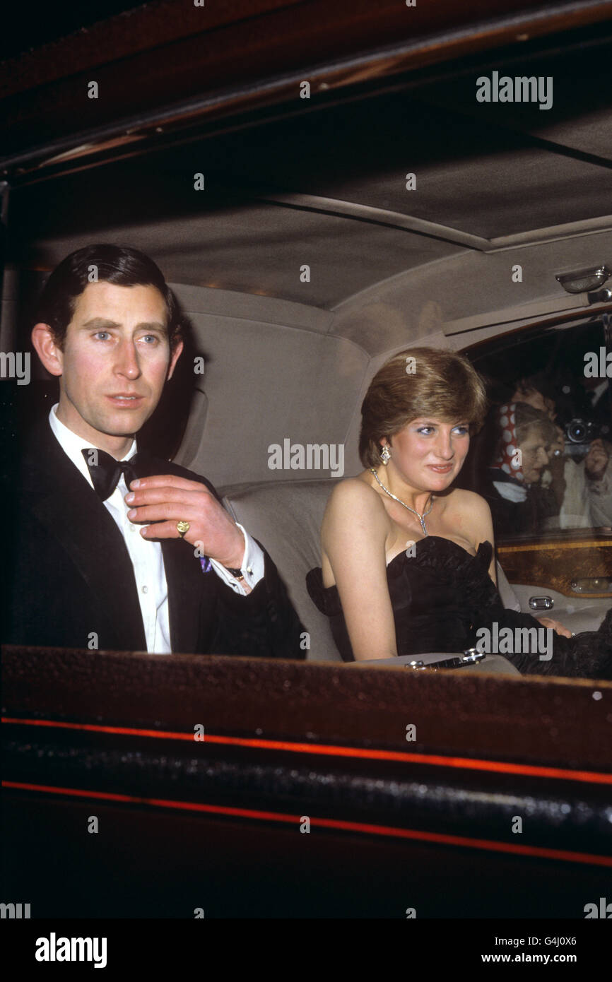 Charles und Diana es offiziellen Geburtstag Stockfoto