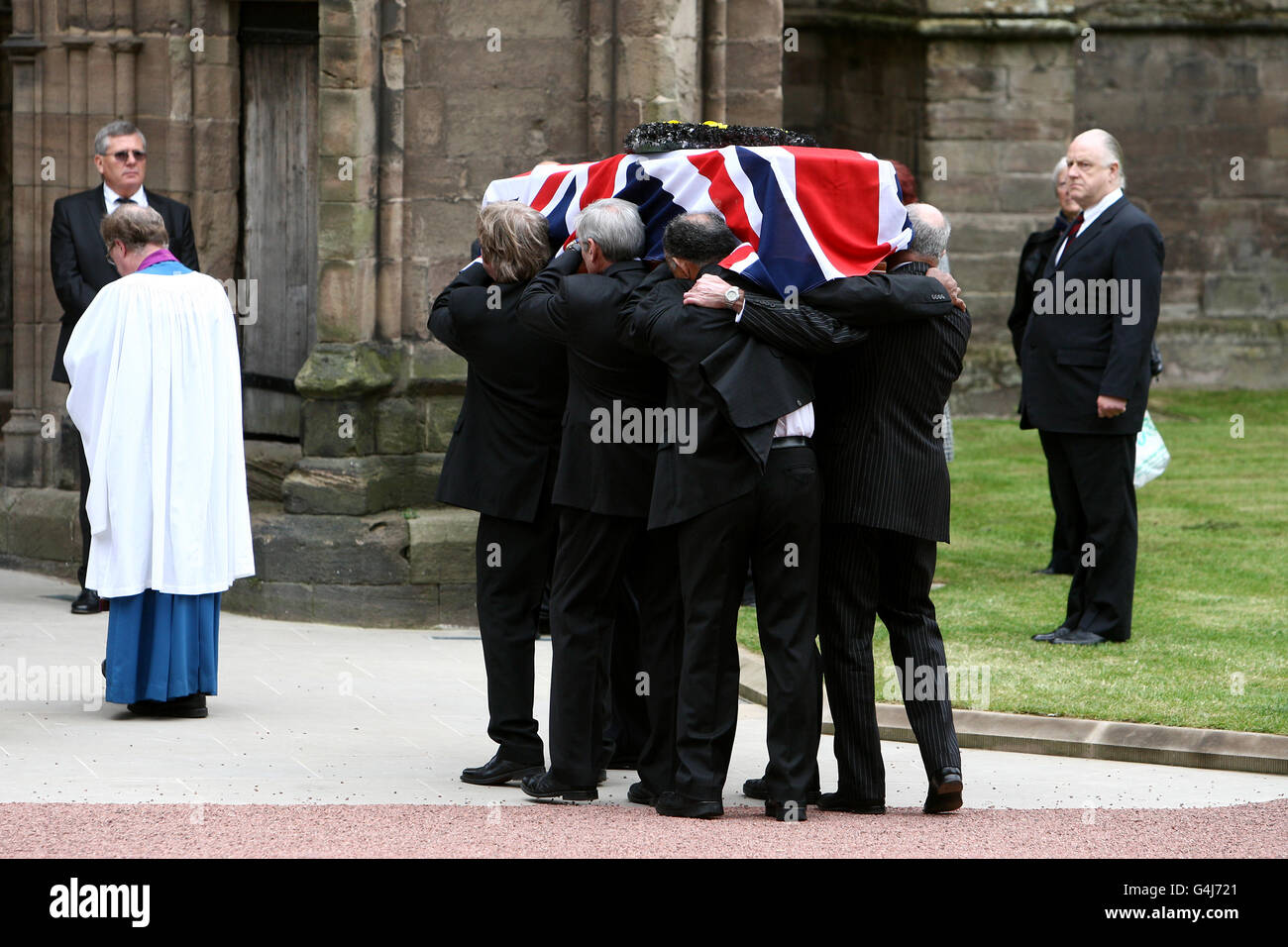 John McAleese Beerdigung Stockfoto