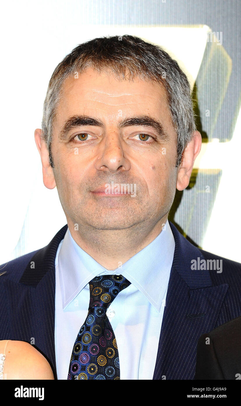 Johnny English Reborn Premiere - London. Rowan Atkinson kommt zur Premiere des neuen Films Johnny English Reborn im Empire-Kino in London. Stockfoto