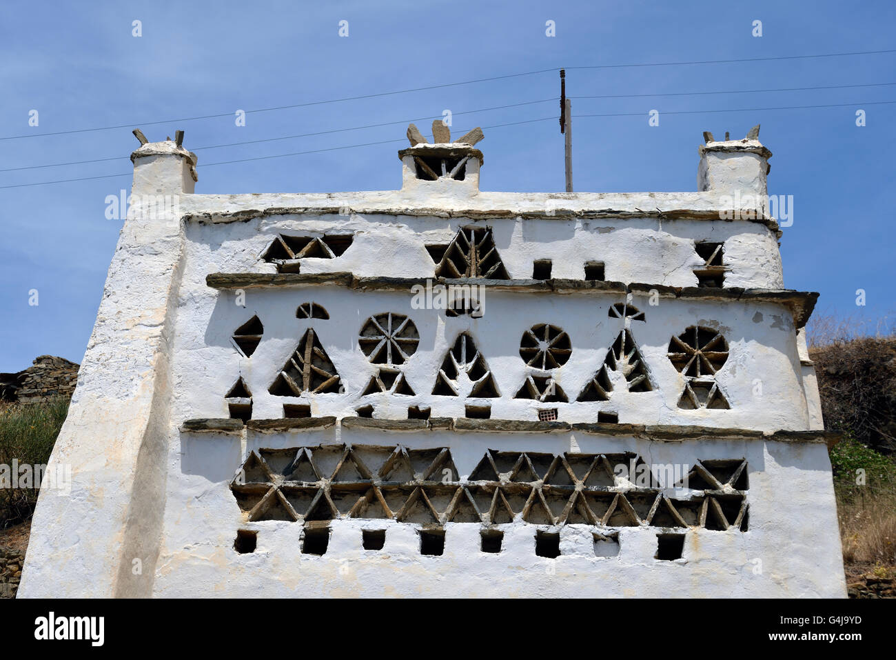 Taubenhaus in Insel Tinos, Griechenland Stockfoto