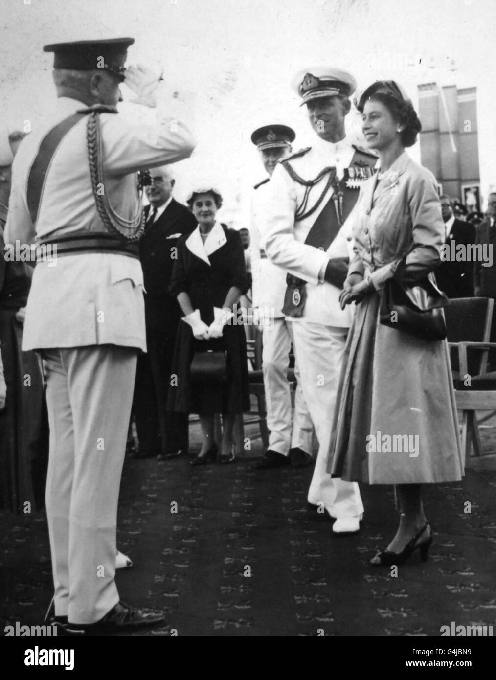 Royalty - Königin Elizabeth II Commonwealth Tour - Australien Stockfoto