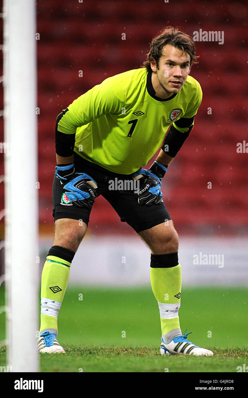 Fußball - UEFA unter 21 EURO 2013 - Wales gegen Montenegro - die Pferderennbahn. Chris Maxwell, Wales Stockfoto