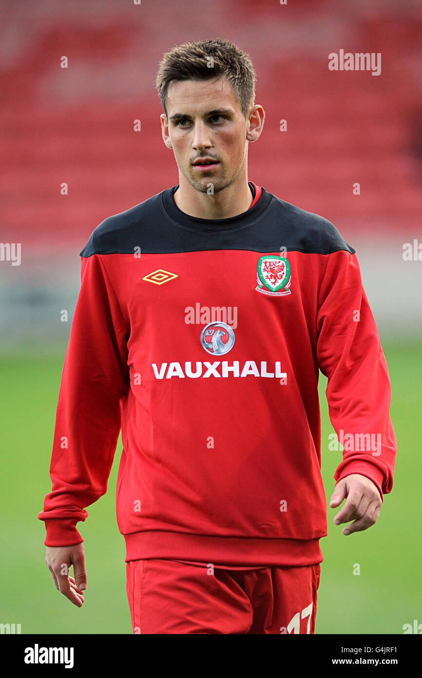 Fußball - UEFA U21 EURO 2013 - Wales V Montenegro - The Racecourse Ground Stockfoto