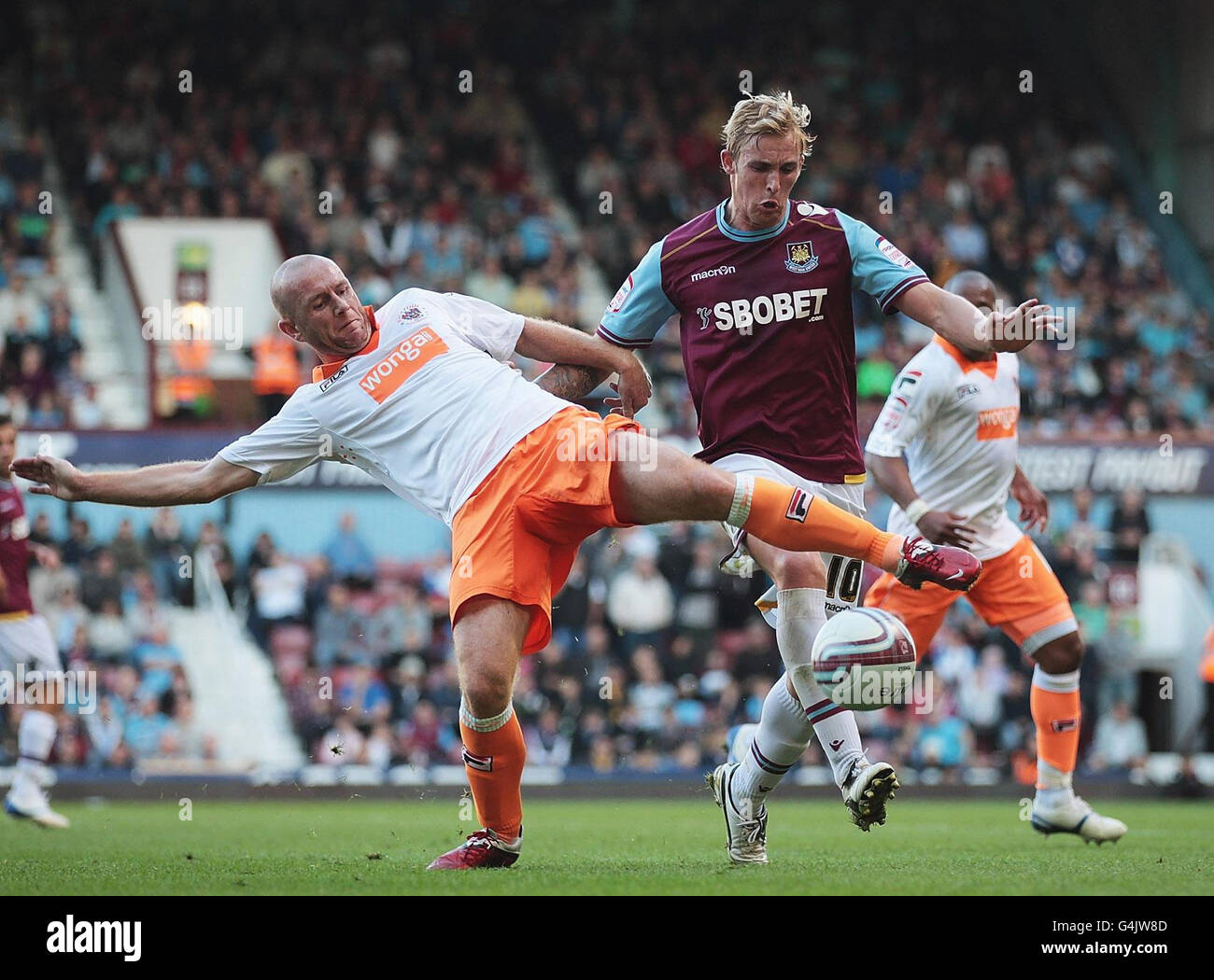 Fußball - Npower Football League Championship - West Ham United V Blackpool - Upton Park Stockfoto