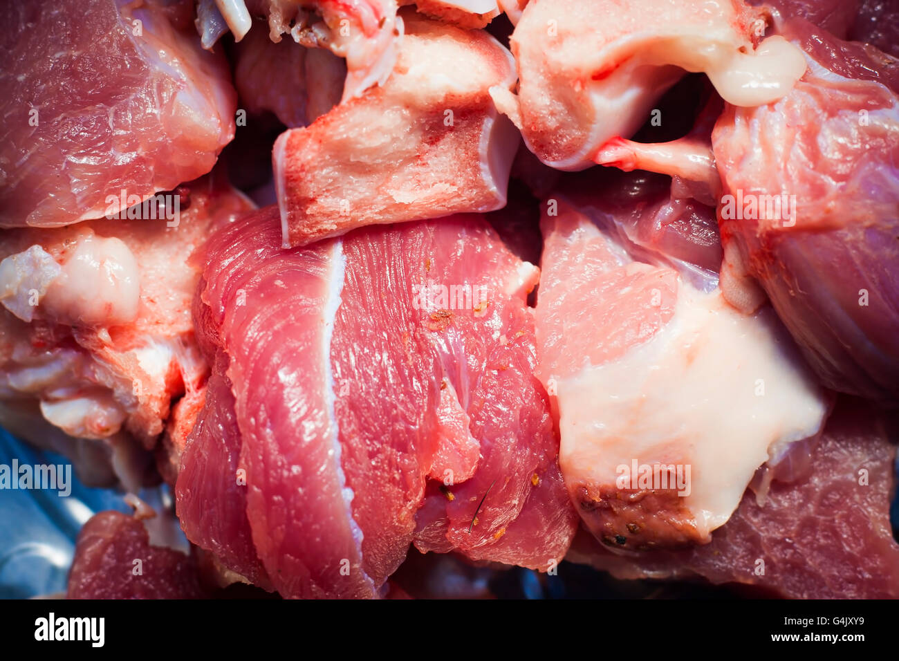 Rohes Fleisch roh Stockfoto