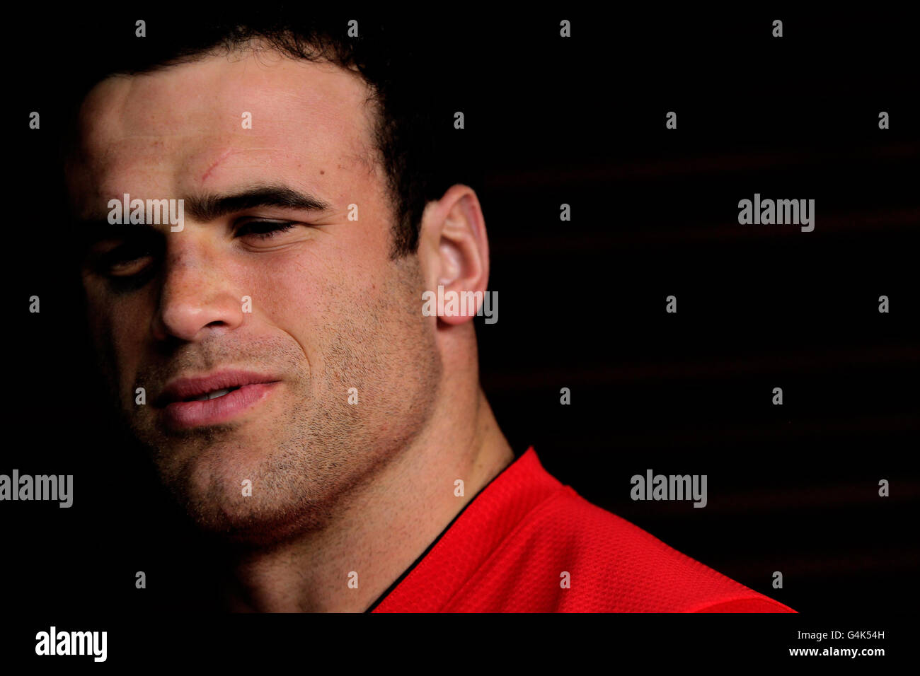 Rugby-Union - Rugby World Cup 2011 - Semi Final - Wales V Frankreich - Wales-Pressekonferenz - Sky City Hotel Stockfoto