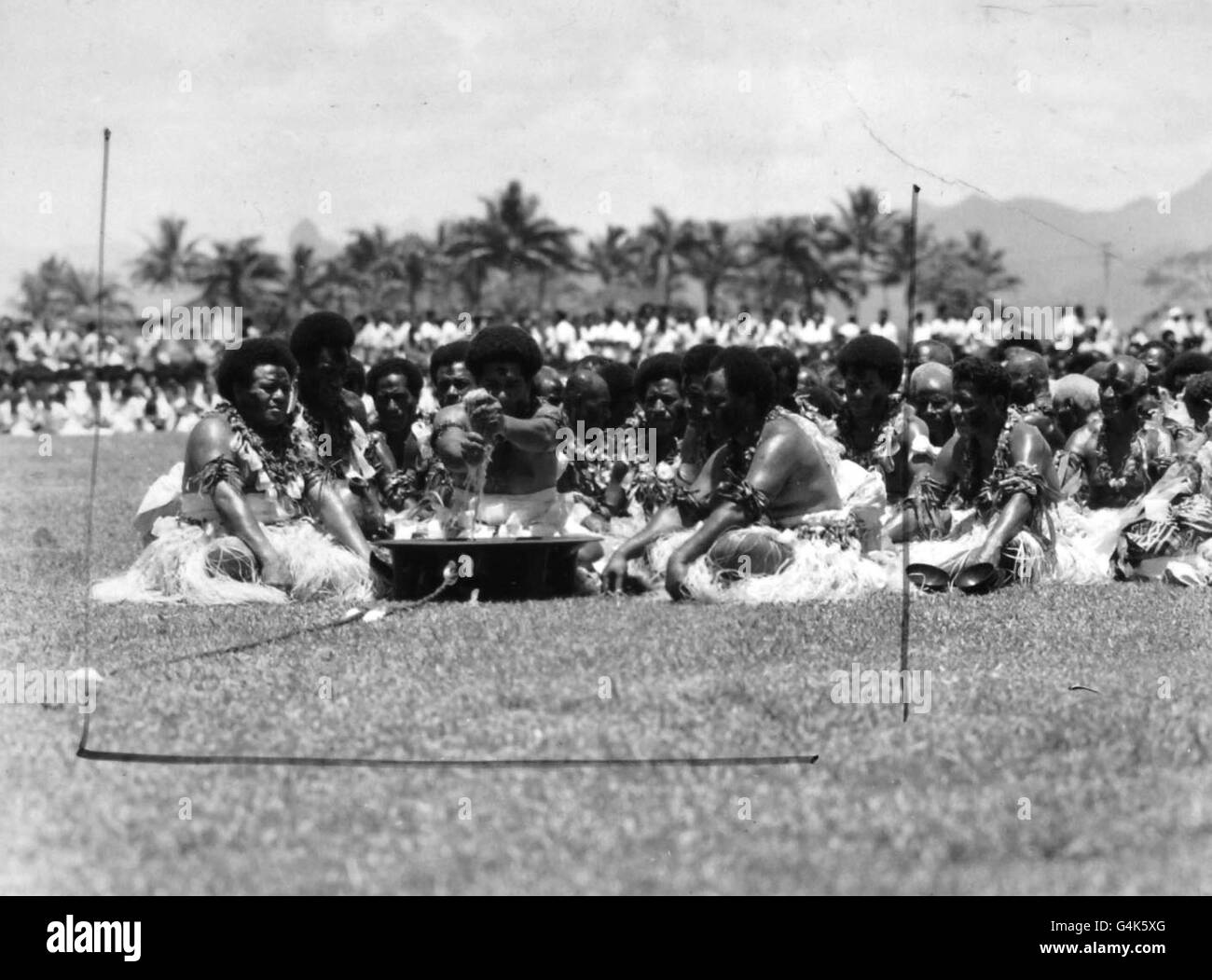 Royalty - Königin Elizabeth II Commonwealth Tour - Fidschi Stockfoto