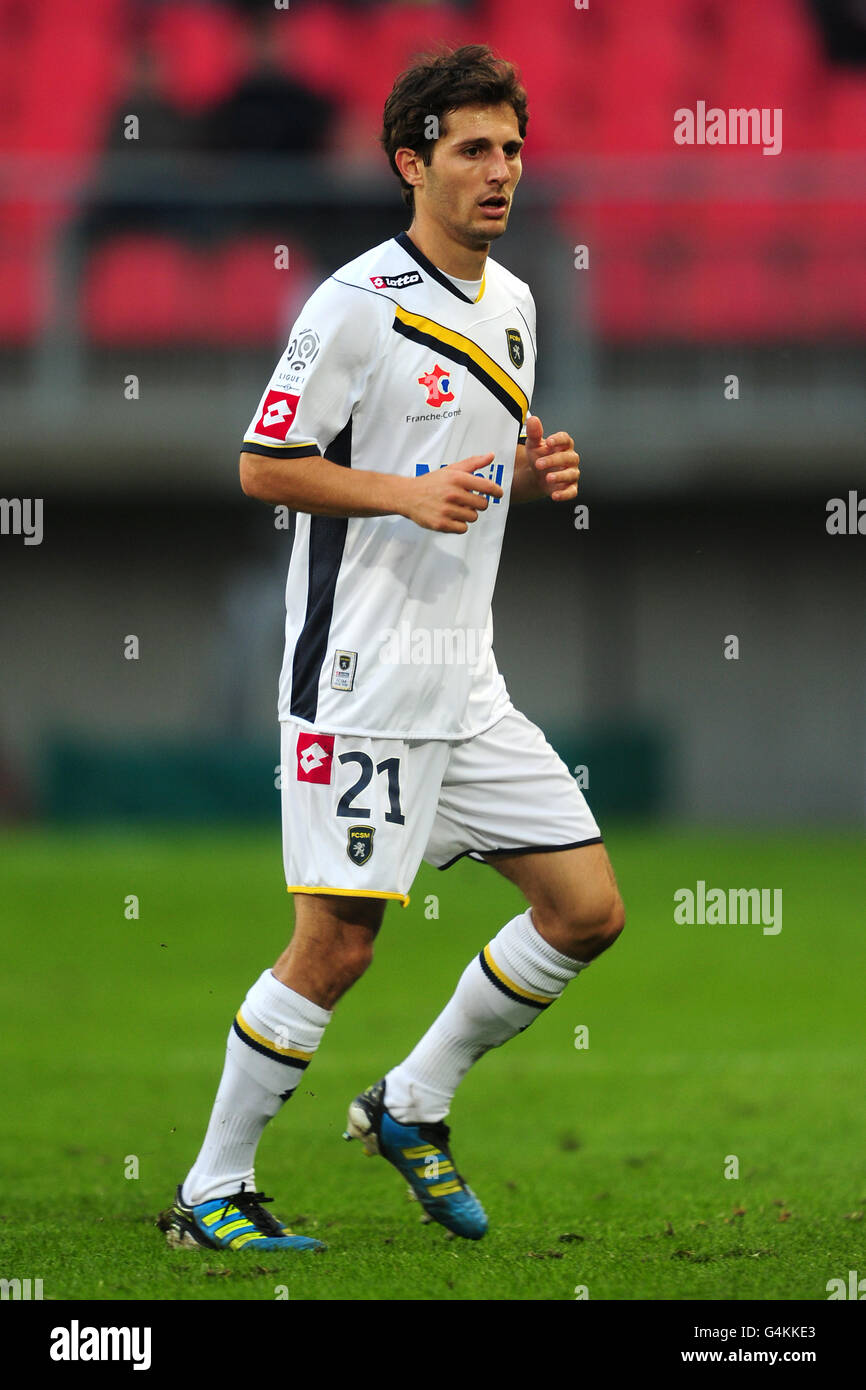 Fußball - Französische Ligue 1 - Valenciennes / Sochaux - Stade du Hennegau. Vincent Nogueira, Sochaux Stockfoto