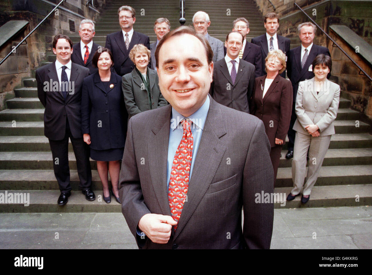 Politik-SNP-Schatten-Schrank Stockfoto