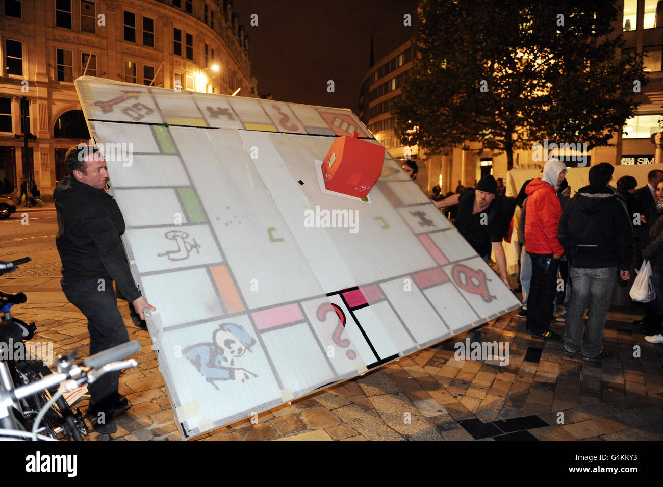 Londoner Börse Protest zu besetzen Stockfoto