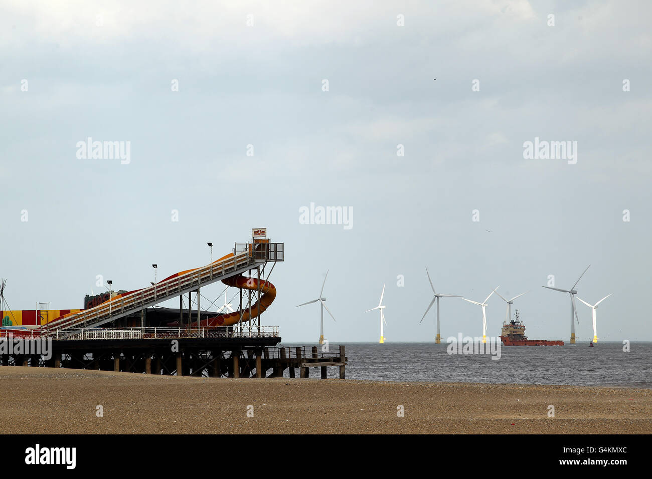 Aus Saison britischen Küstenstädte - Great Yarmouth Stockfoto