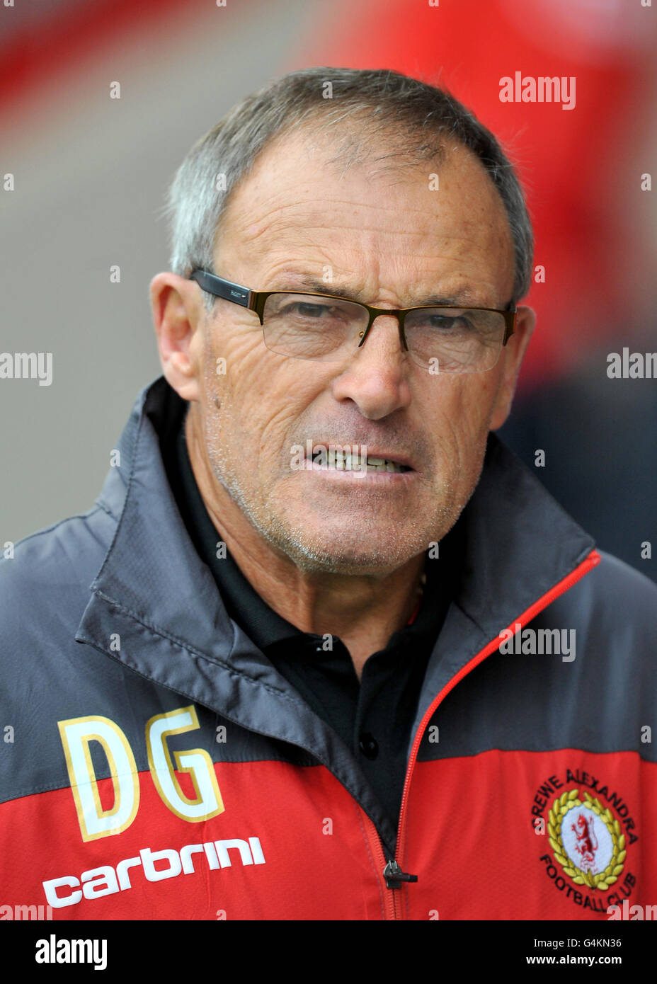 Fußball - npower Football League Two - Crewe Alexandra V Southend United - The Alexandra Stadium. Dario Gradi, Manager von Crewe Alexandra Stockfoto