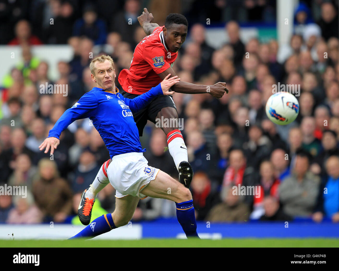 Fußball - Barclays Premier League - Everton gegen Manchester United – Goodison Park Stockfoto