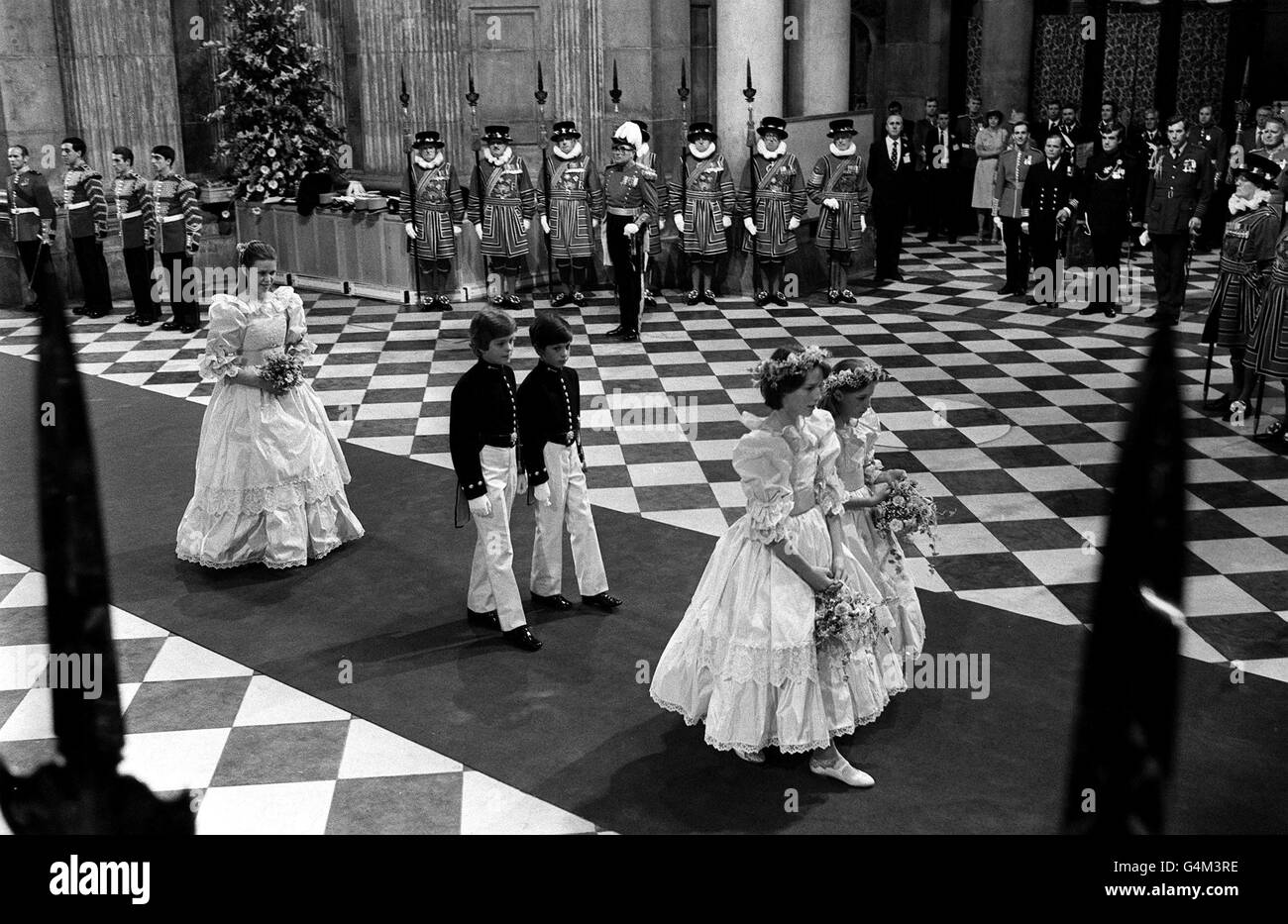 Royalty - Prinz von Wales und Dame Diana Spencer Hochzeit - London Stockfoto