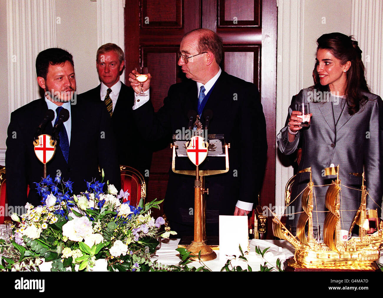 Königlicher Hussein/Besuch Stockfoto