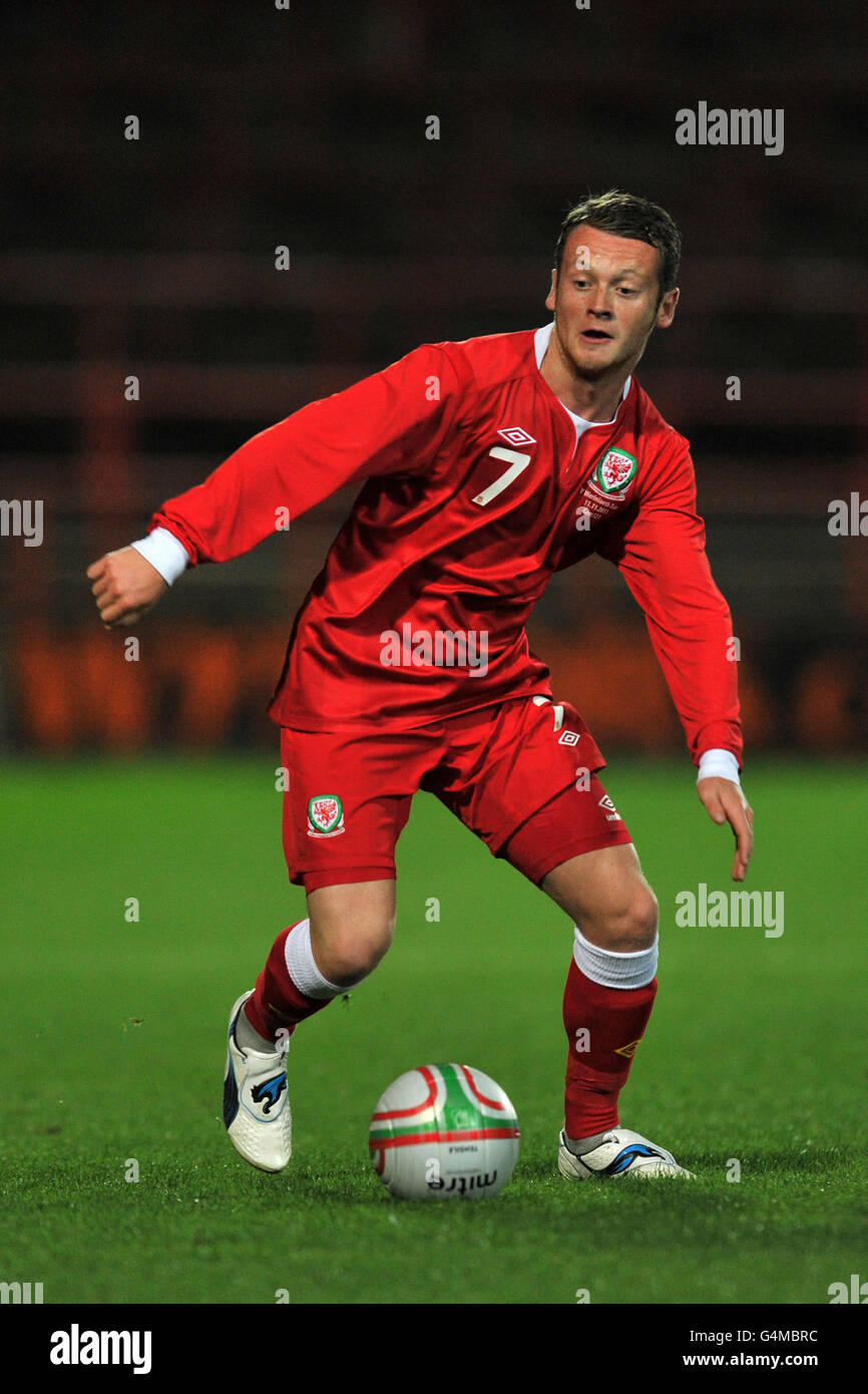 Fußball - UEFA U21 EURO 2013 - Wales U21 V Tschechien U21 - The Racecourse Ground Stockfoto