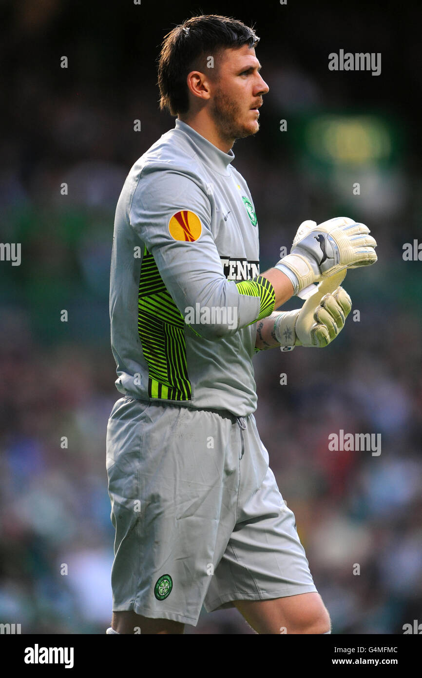 Fußball - UEFA Europa League - Gruppe I - Celtic V Udinese - Celtic Parkv. Lukasz Zaluska, keltischer Torwart Stockfoto