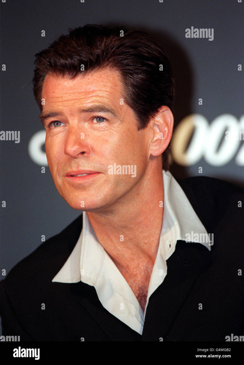 Brosnan/Bond/Swiss Omega Stockfoto