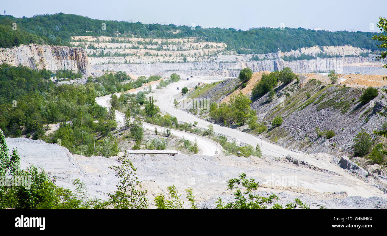 Unterseite der Tagebau in mir zu öffnen Stockfoto