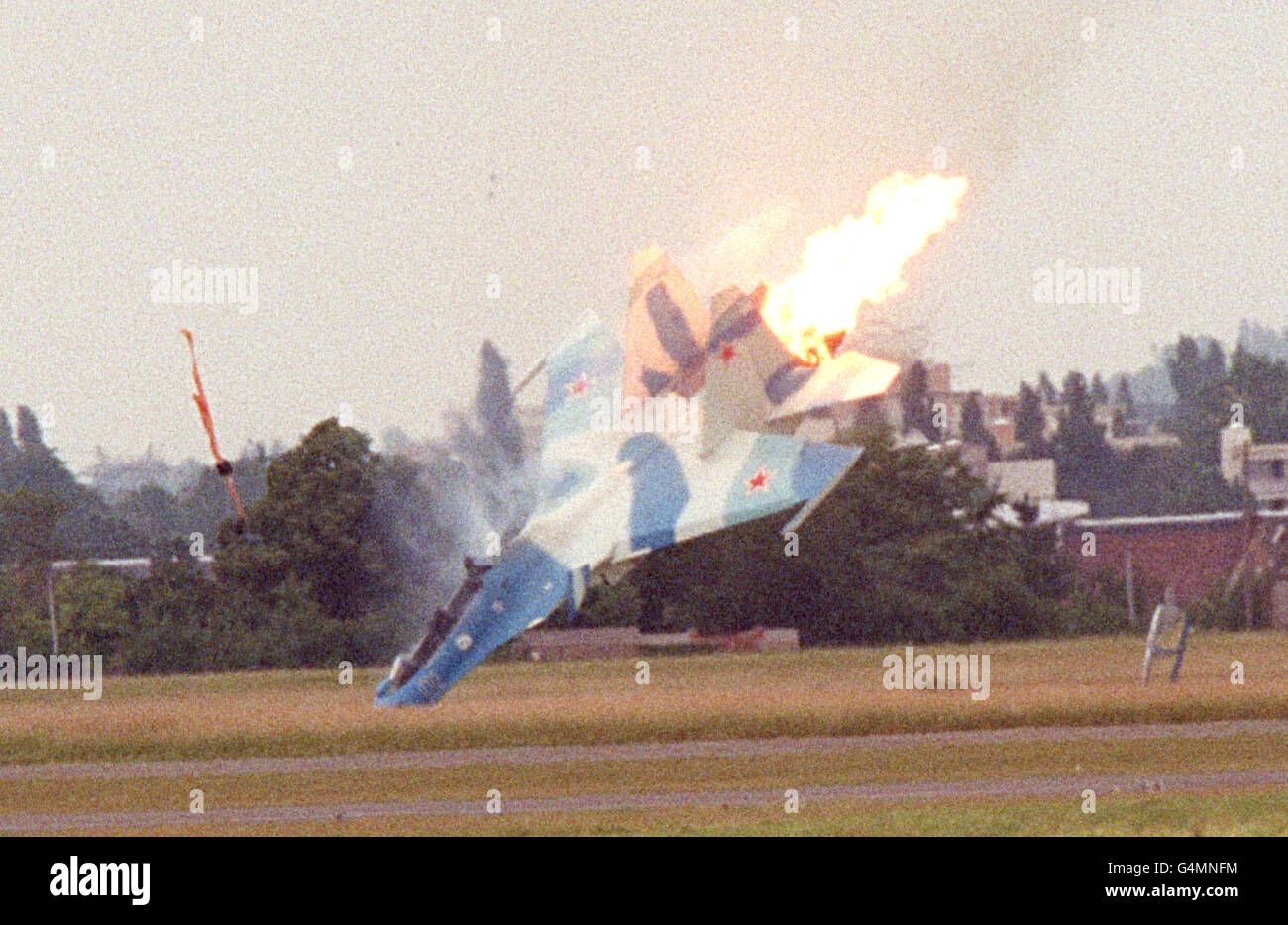 Paris Air Show/Jet stürzt ab Stockfoto