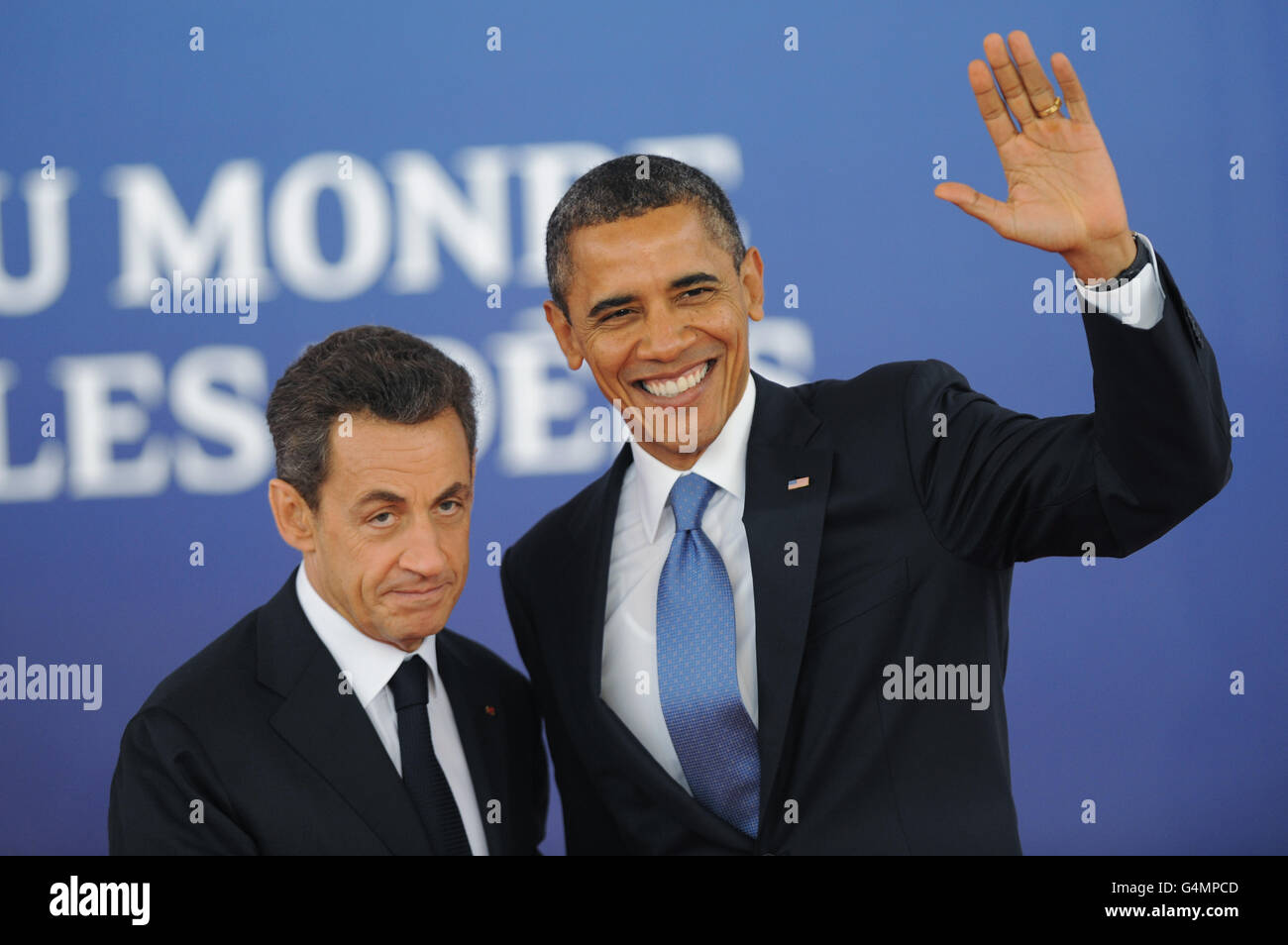 G20-Gipfel der Staats- und Regierungschefs in Cannes Stockfoto