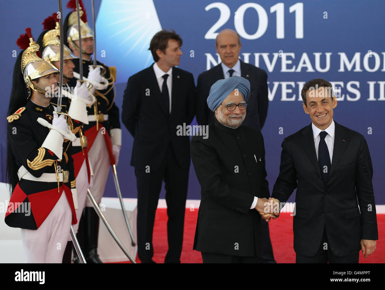 G20-Gipfel der Staats- und Regierungschefs in Cannes Stockfoto