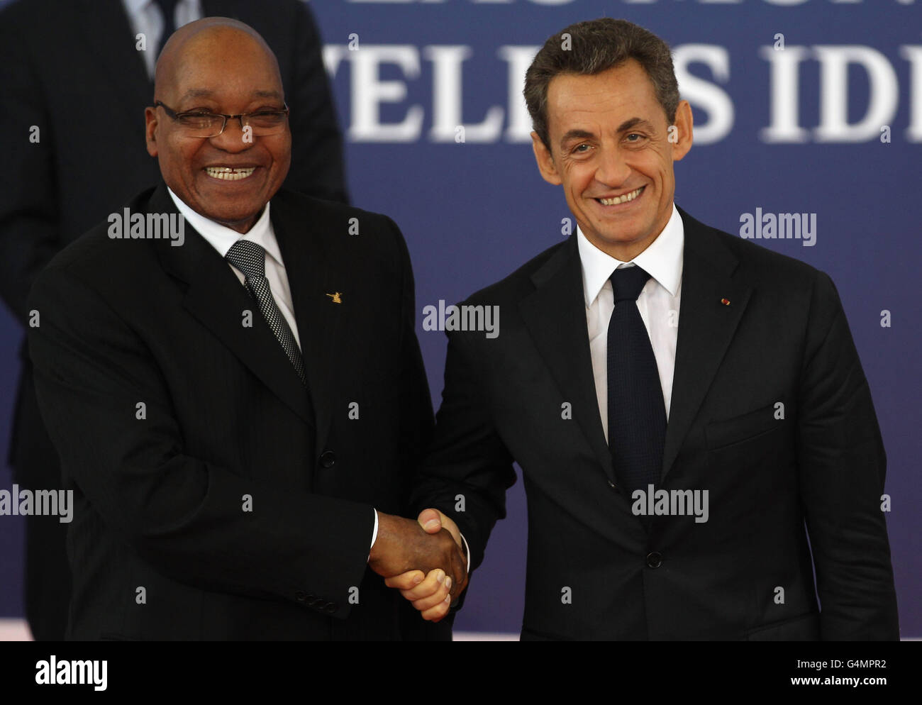 G20-Gipfel der Staats- und Regierungschefs in Cannes Stockfoto