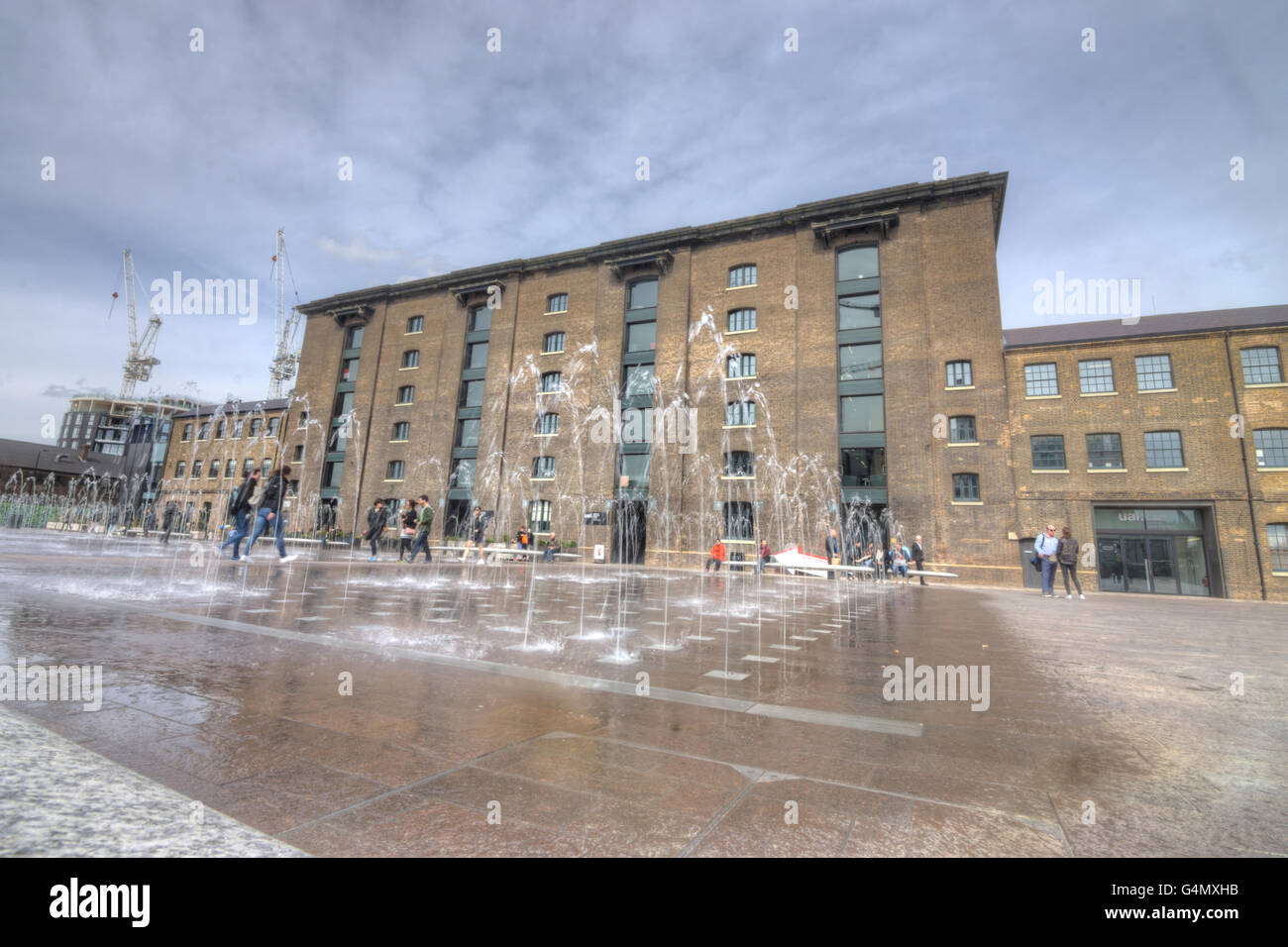 Kornspeicher bauen, Granary Square, Kings Cross Stockfoto