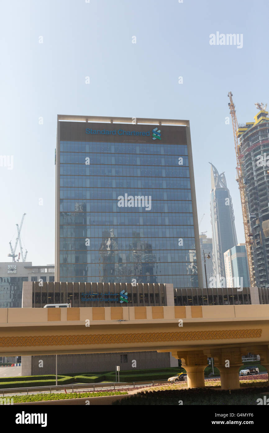 Standard Chartered Bank Dubai Stockfoto