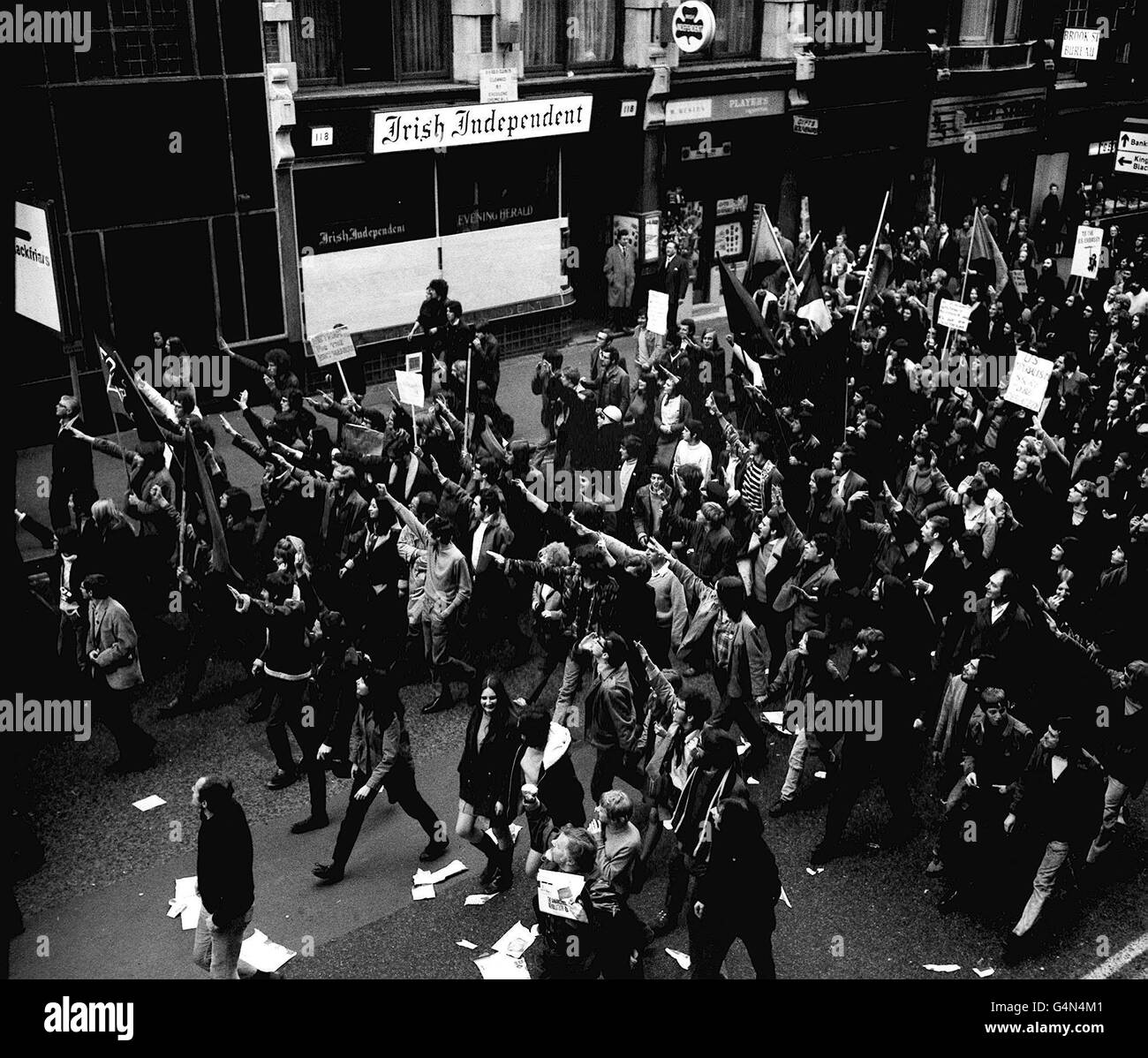 Anti-Vietnam-Kriegs-demonstration Stockfoto