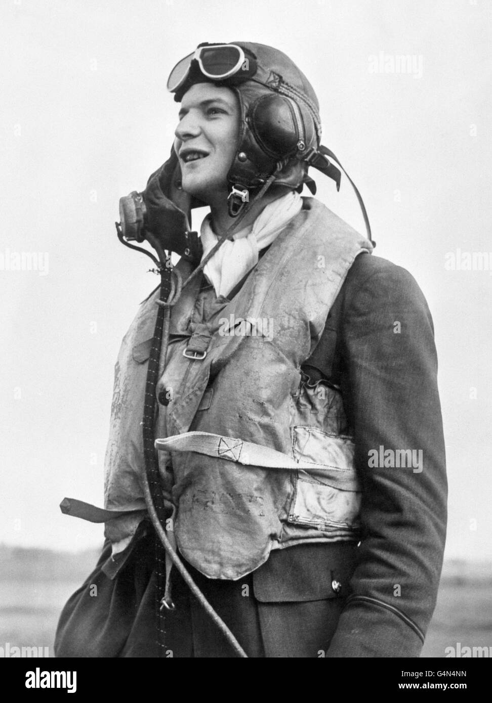 Zweiter Weltkrieg Kampfpilot Stockfoto