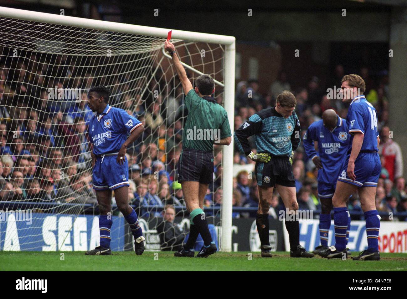 Fußball - FA Carling Premier League - Leicester City V Nottingham Forest - Filbert Street Stockfoto