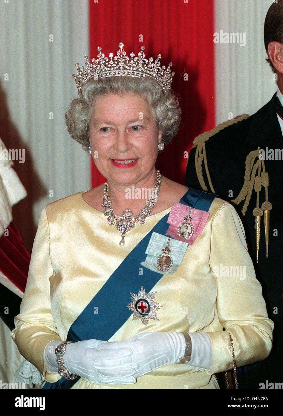 Königin Elizabeth II - Bankett - London Stockfoto