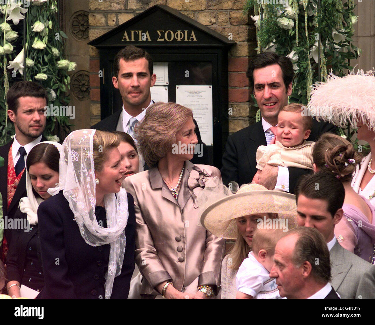 Hochzeit/Queens/Baby schreit Stockfoto