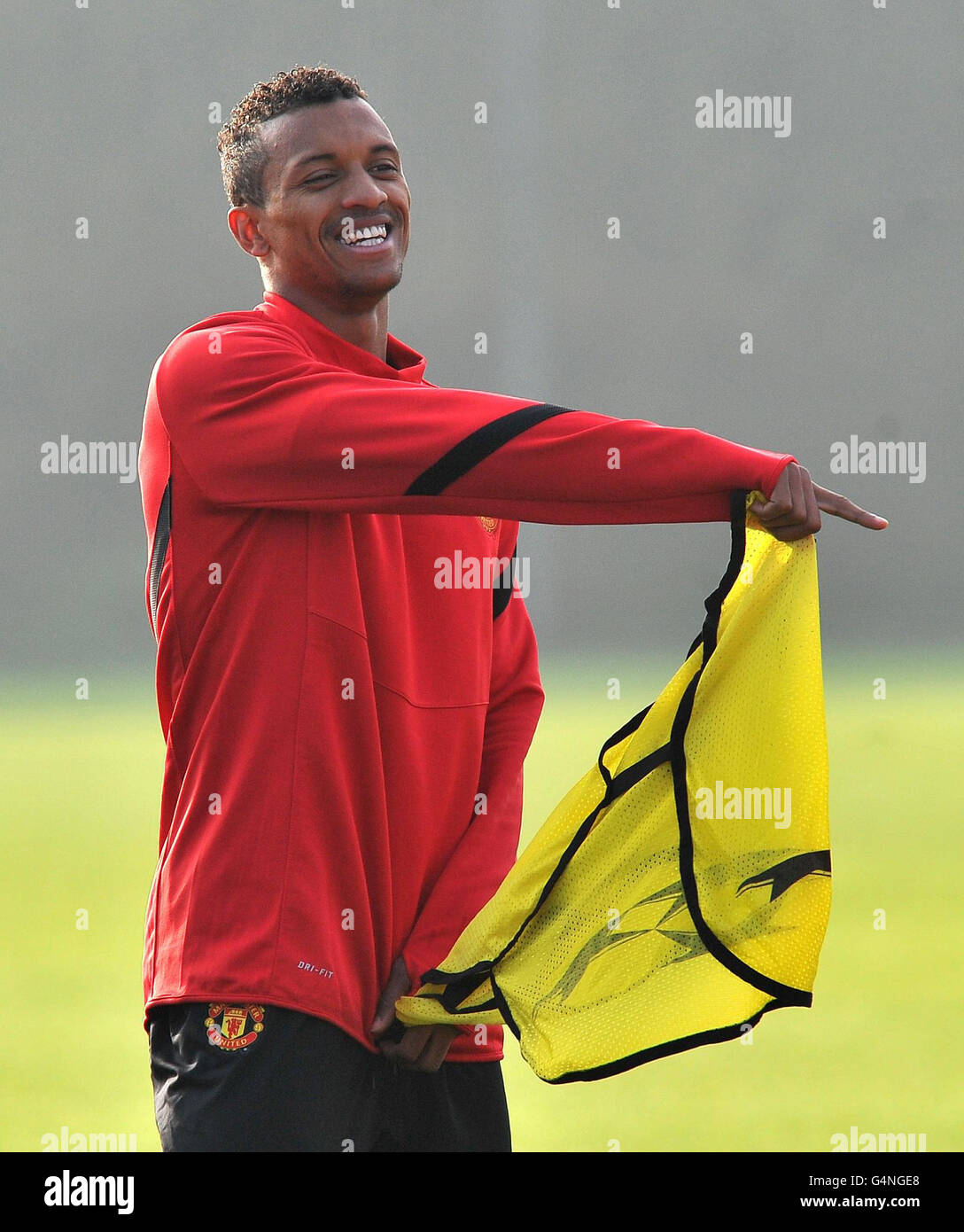 Fußball - UEFA Champions League - Gruppe C - Manchester United gegen Benfica - Manchester United Training - Carrington Trainingsgelände Stockfoto