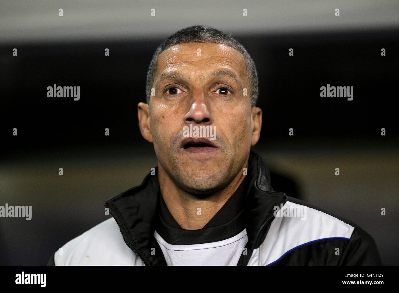 Fußball - npower Football League Championship - Birmingham City / Burnley - St Andrews. Birmingham City Manager Chris Hughton Stockfoto