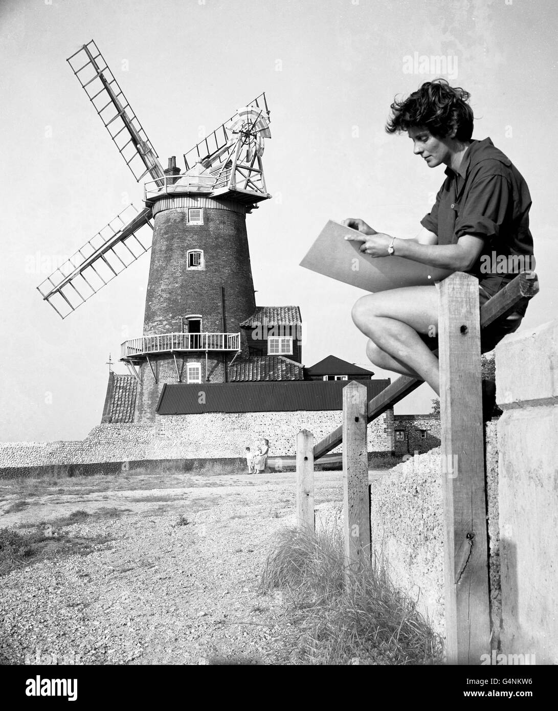 Rowena Ryle - Cley Windmühle - Cley Next am Meer Stockfoto
