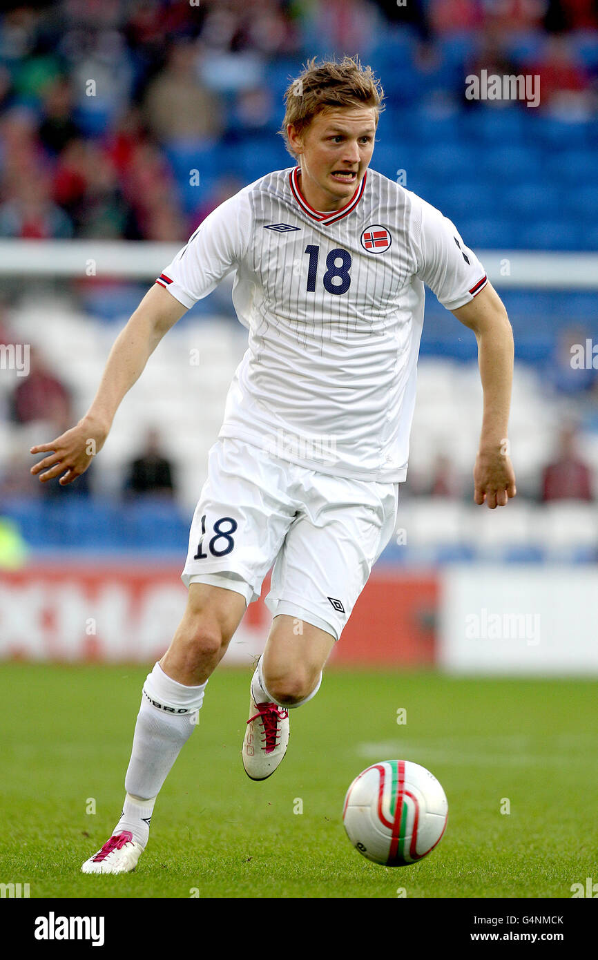 Fußball - International freundlich - Wales gegen Norwegen - Cardiff City Stadium. Erik Huseklepp, Norwegen Stockfoto