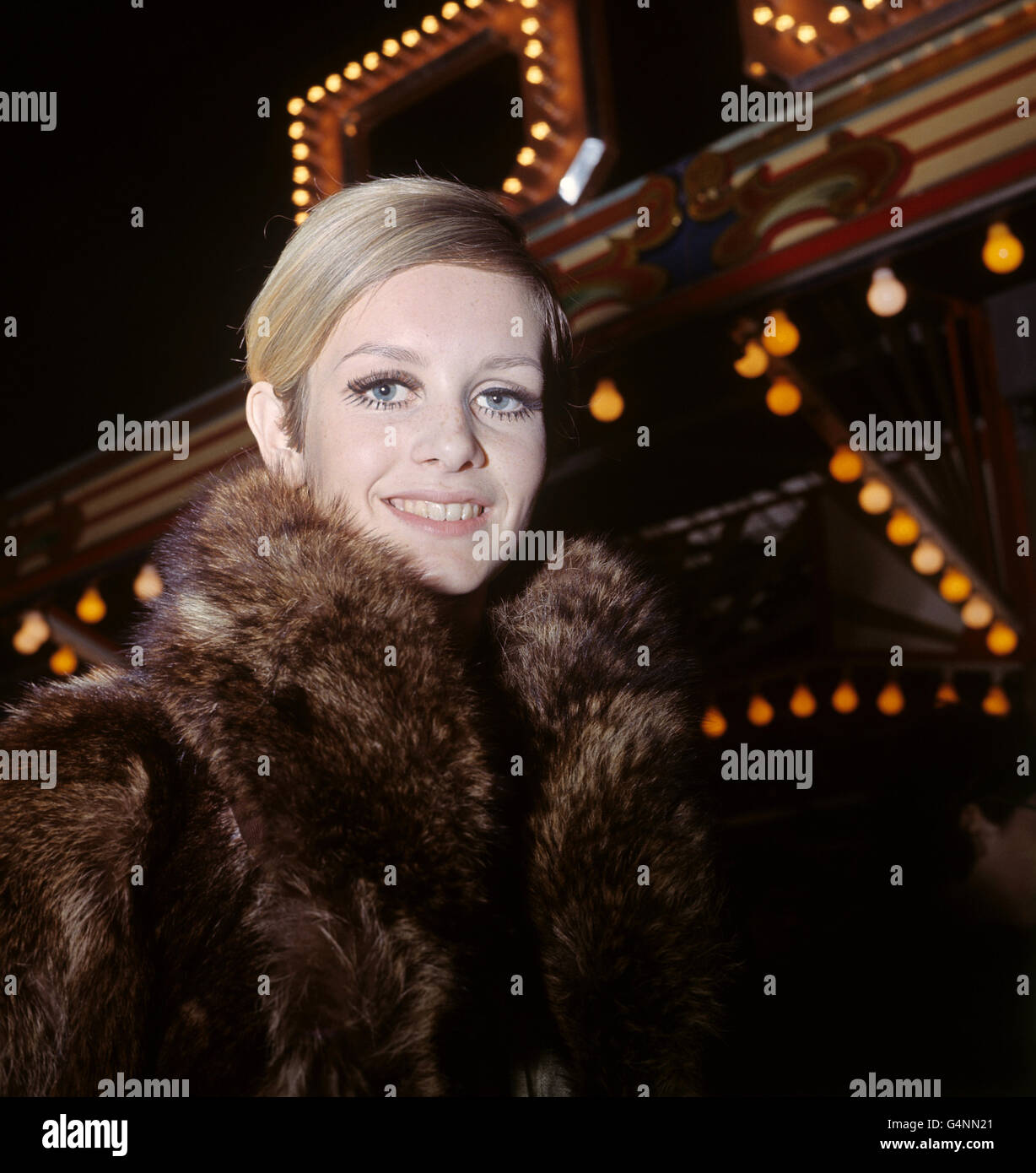 Mode - Twiggy - Bertram Mills Circus, London Stockfoto