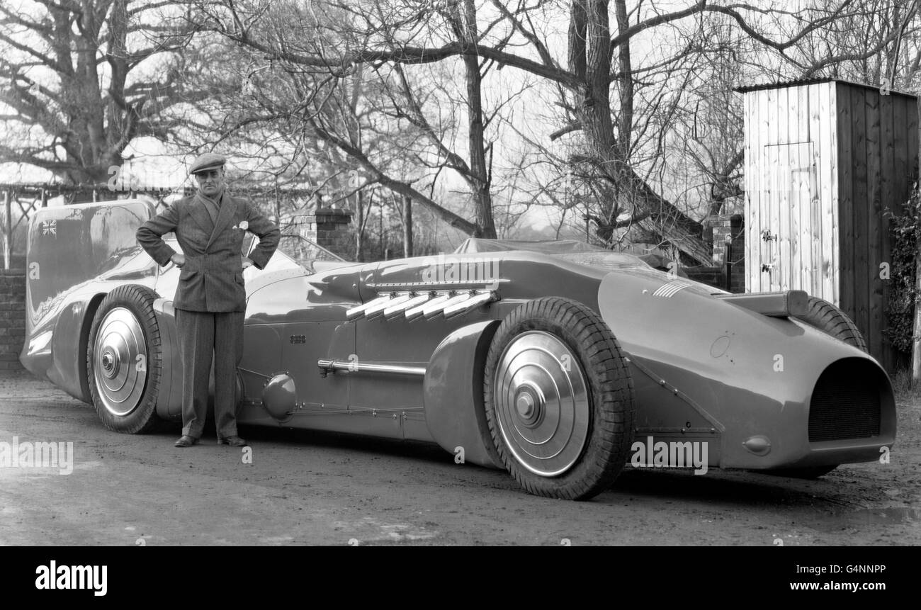 Motorsport - Geschwindigkeitsrekorde - Sir Malcolm Campbell - 1933 Stockfoto