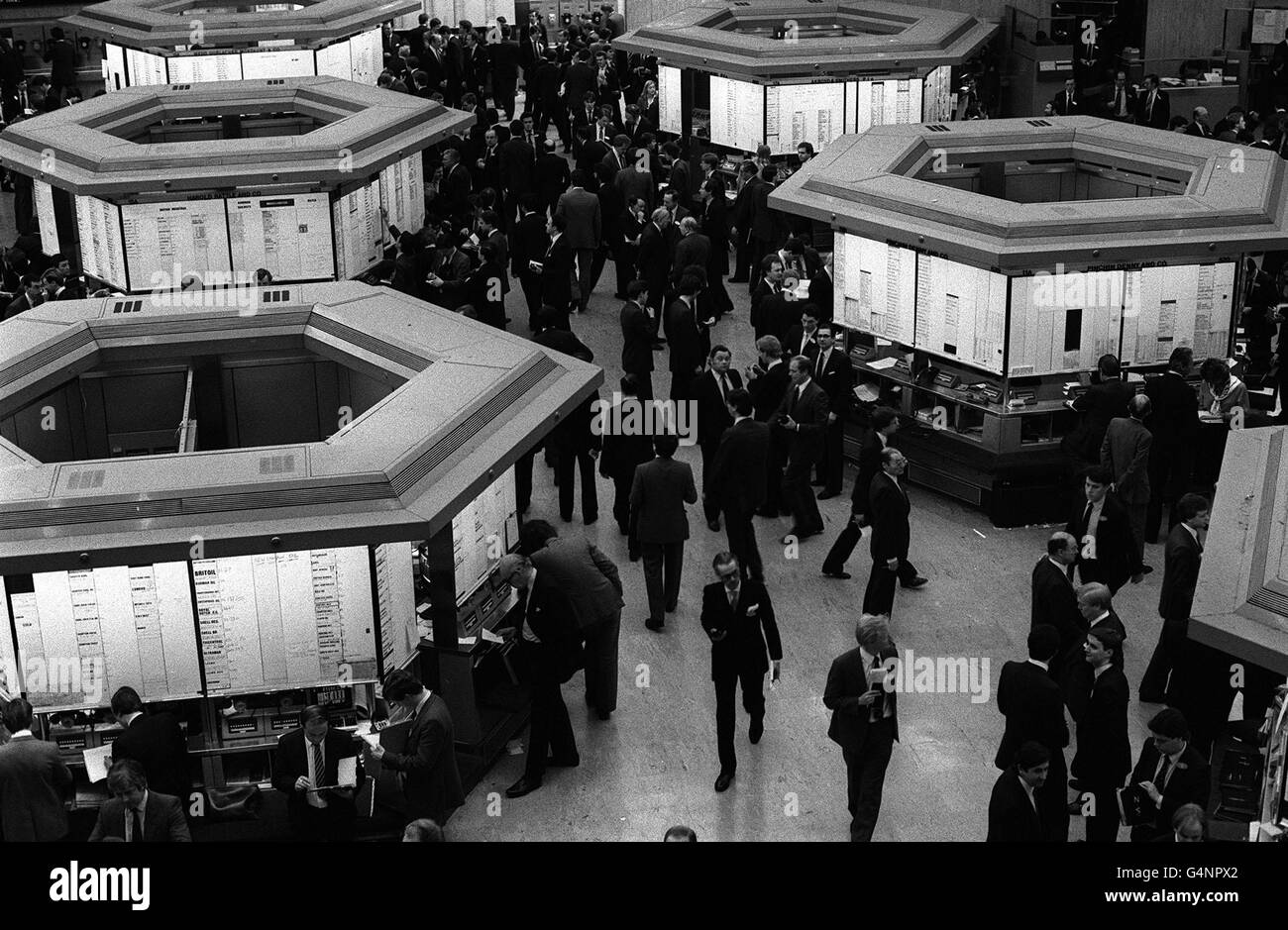 Die Londoner Börse, die von Kronprinz Hiro von Japan besucht wurde. Stockfoto