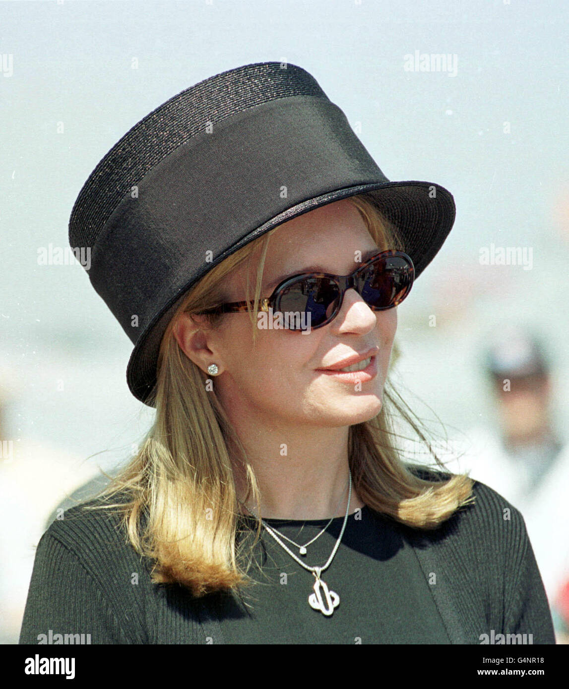 Königin Noor von Jordan besucht das Royal International Air Tattoo in RAF Fairford, Gloustenshire. Stockfoto