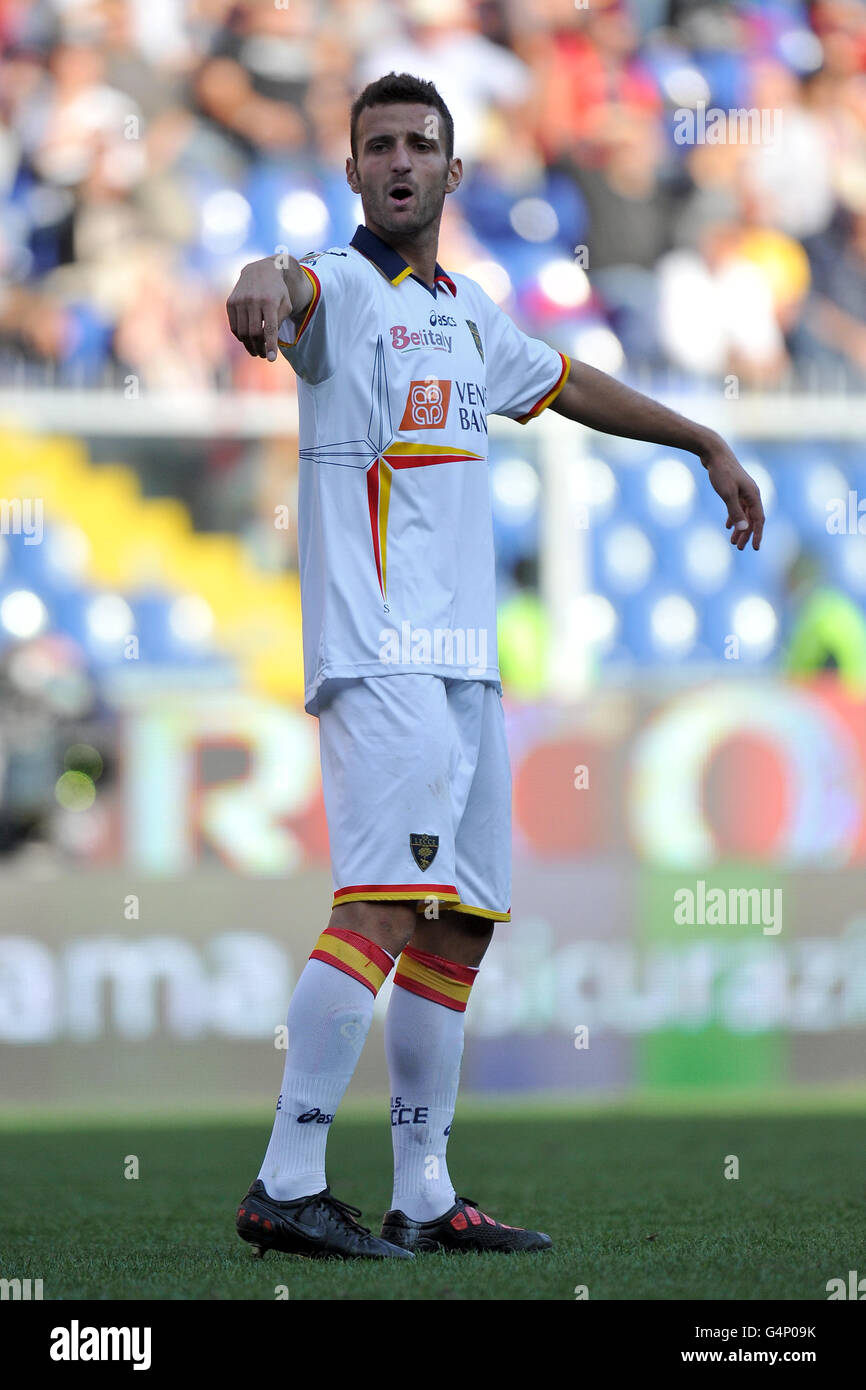 Fußball - italienische Serie A - Genua V Lecce - Comunale Luigi Ferraris Stockfoto