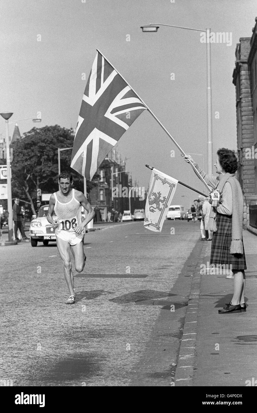 Leichtathletik - Marathon 1970 britischen Commonwealth Spiele - Edinburgh - Männer Stockfoto