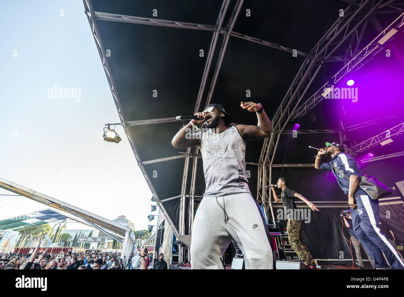 Barcelona, Katalonien, Spanien. 18. Juni 2016. Britische Hip-Hop-Sensation "Abschnitt BOYZ" am dritten Tag der SONAR 2016 Barcelona Kredit tritt: Matthias Oesterle/ZUMA Draht/Alamy Live News Stockfoto