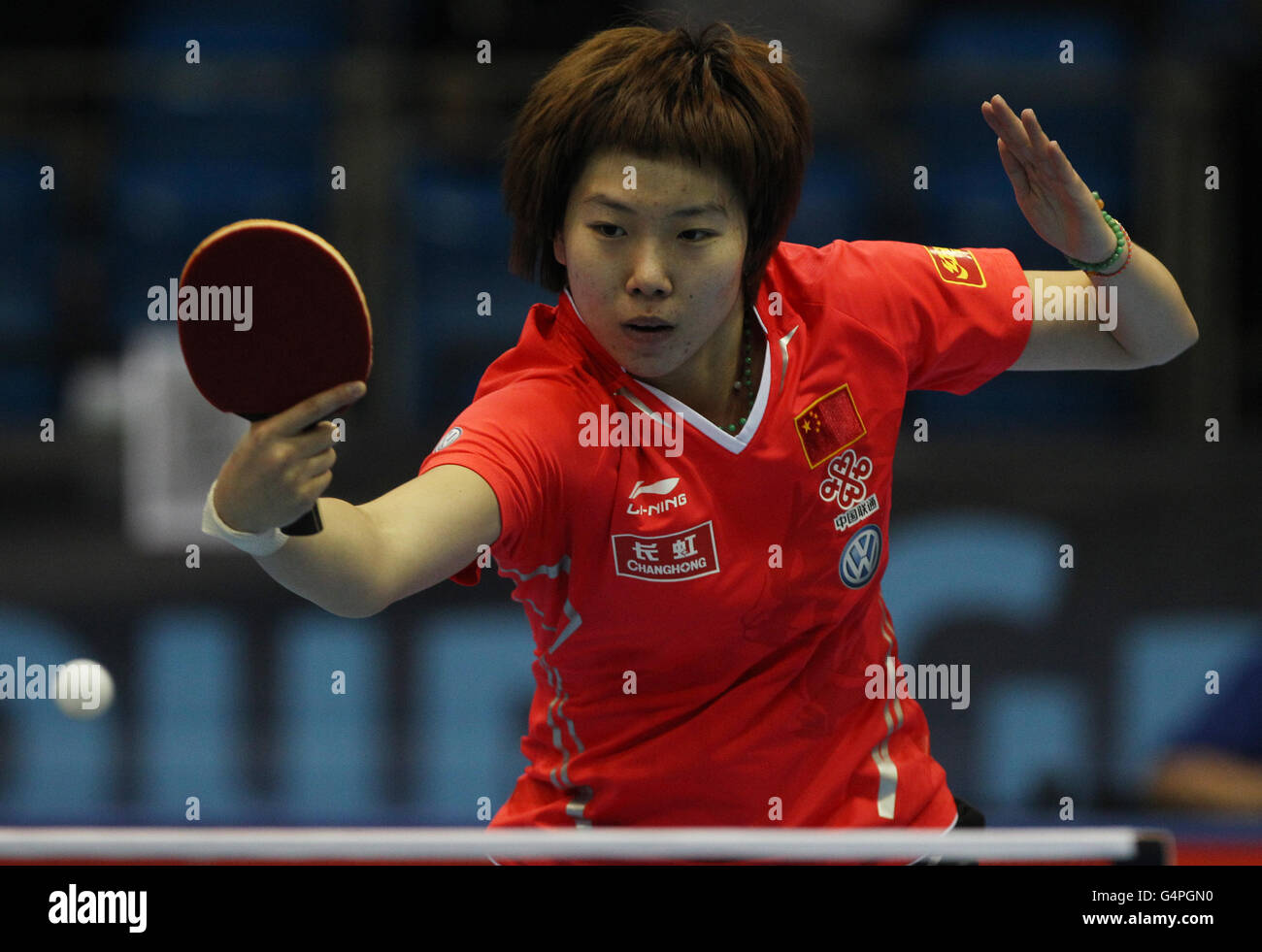 Olympische Spiele - Tischtennis - London 2012-Test-Event - ITTF Pro Tour Grand Finals - Tag zwei - Excel Arena Stockfoto