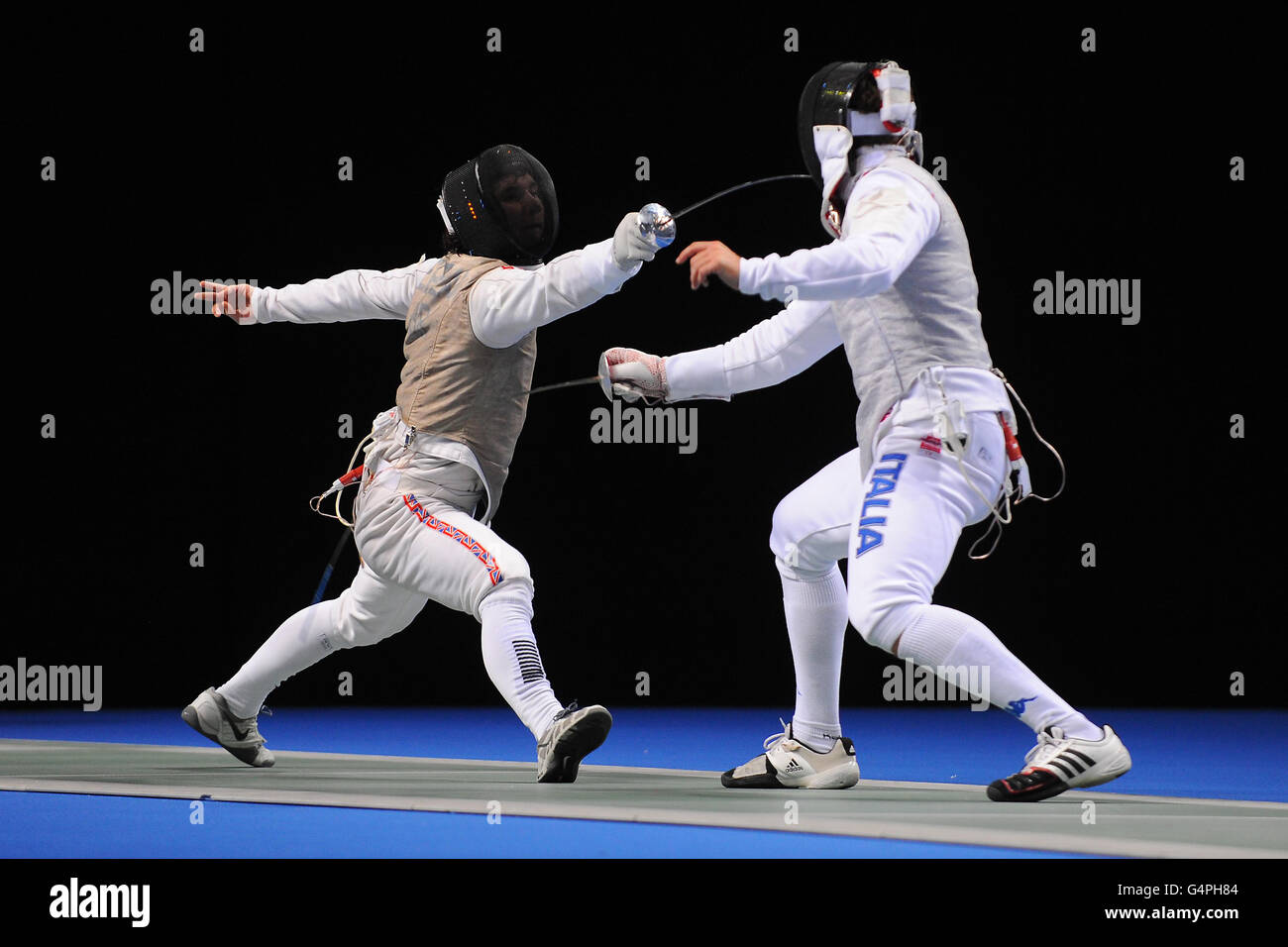 Olympia - Fechten - London 2012-Test-Event - Boxen International Invitational - Tag zwei - Excel Arena Stockfoto