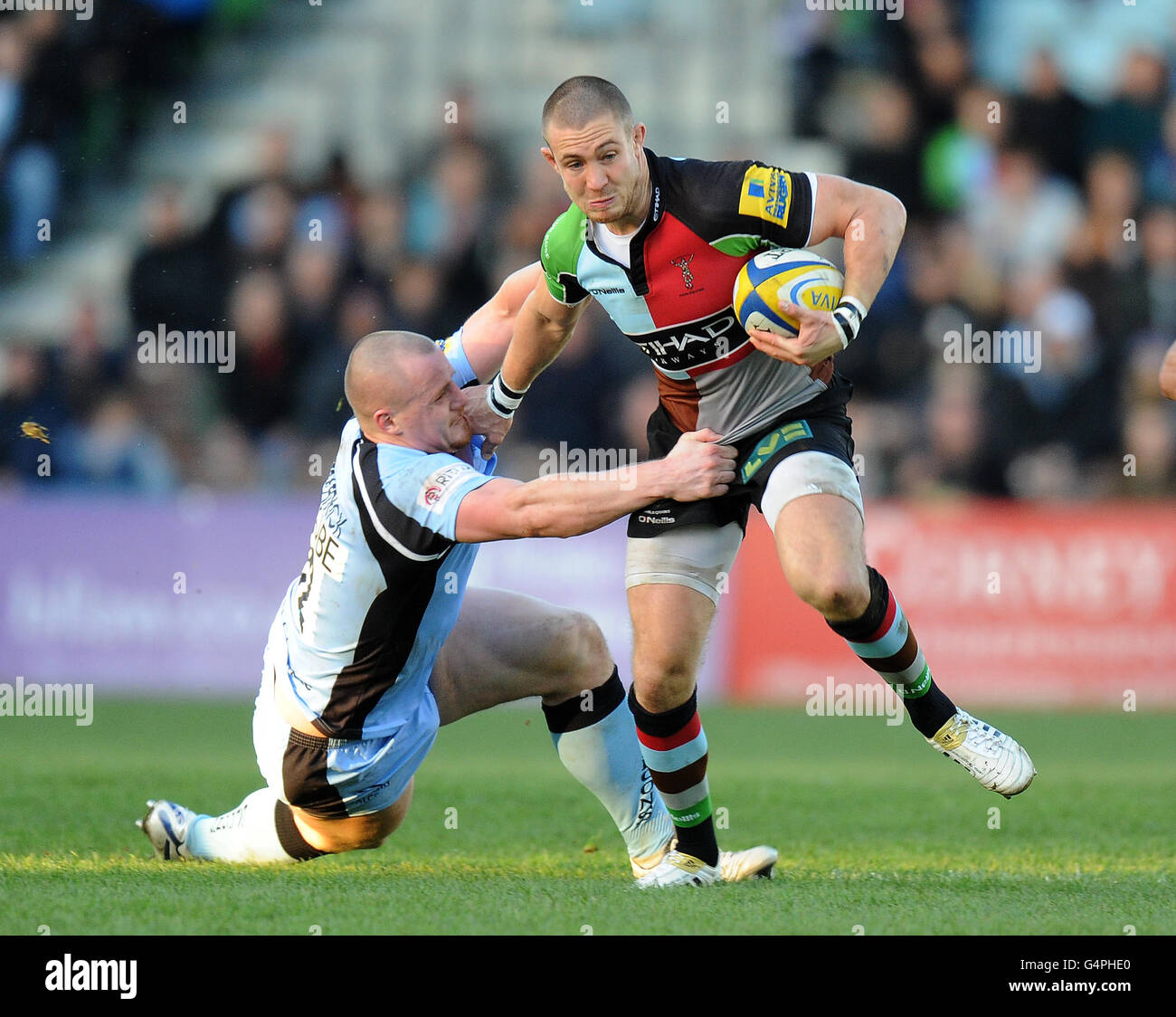 Rugby-Union - Aviva Premiership - Harlequins V Newcastle Falcons - Twickenham Stoop Stockfoto