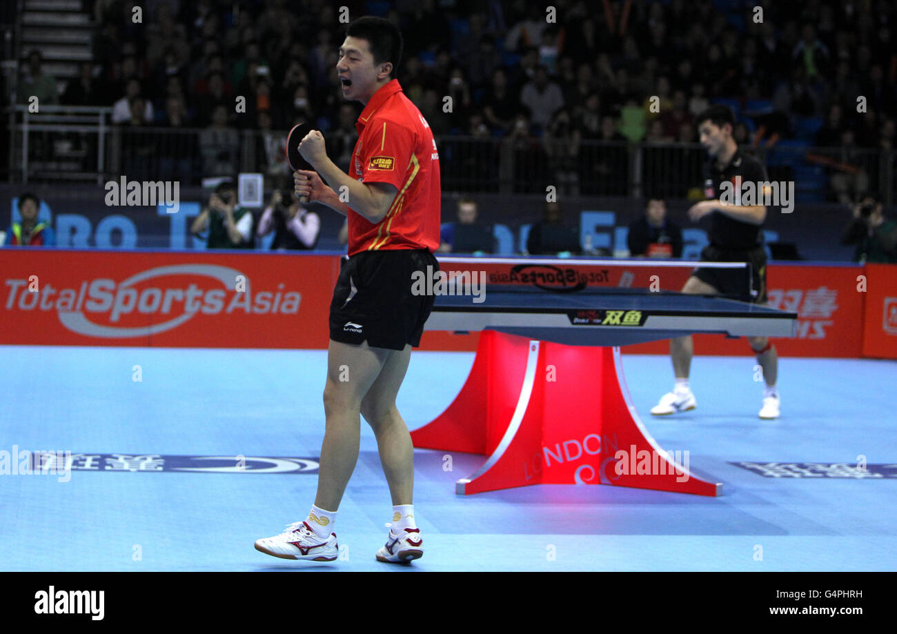 Olympische Spiele - Tischtennis - London 2012-Test-Event - ITTF Pro Tour Grand Finals - Tag vier - Excel Arena Stockfoto