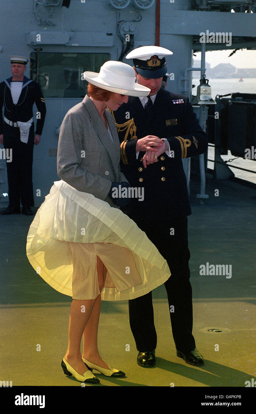 D & Dcd York/HMS Cambeltown Stockfoto